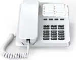Gigaset DESK 400 - Analoges Telefon - Kabelgebundenes Mobilteil - 10 Eintragungen - Wei&szlig; (S30054-H6538-R102)
