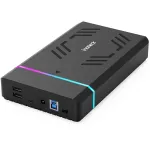 Inateck FE3003 RGB 3.5 USB 3.0 k&otilde;vaketta korpus 2.5/3.5 SATA HDD/SSD jaoks, must