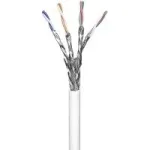 Wentronic Goobay CAT 6 v&otilde;rgukaabel, S/FTP (PiMF), valge, 100 m - CCA vasksegu, AWG 23/1 (t&auml;is), PVC (94223)