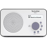 Kaasaskantav digitaalraadio TECHNISAT 0000/3906 &mdash; DAB/DAB+/FM, 1 W RMS, LCD, 3,5 mm, valge/must, 0,338 kg