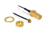 Koaksiaalkaabel DeLOCK 88824 0,35 m MHF (I-PEX) RF SMA Must