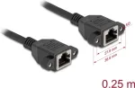 V&otilde;rgukaabel DeLOCK 90782 Must 0.25 m Cat6a S/FTP