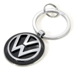 V&otilde;tmehoidja TROIKA VW VOLKSWAGEN KEYRING Must H&otilde;bedane Metall 37x74x7mm