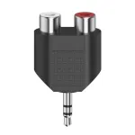 Hama 00205187 kaabli soovaheti 3,5 mm kuni 2 x RCA must h&otilde;bedane