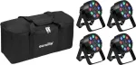 LED Mini PARty RGBW spot EUROLITE AKKU MK2 4x pehme kotiga
