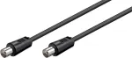Wentronic Goobay antenni&uuml;henduskaabel, must, 5 m - IEC/Coax pistik IEC/Coax pistik (68150)