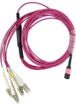 V&otilde;rgukaabel BlueOptics GA2DWCZ MPO-4xLC mitmemoodiline OM4 harukaabel 5 meetrit