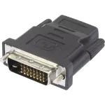 Renkforce 1404076 HDMI-DVI adapter, HDMI pesa &ndash; DVI-D pistik 24+1 kontakti, must