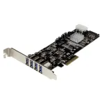 StarTech.com 4-pordiline PCI Express (PCIe) SuperSpeed USB 3.0 kaardiadapter kahe p&uuml;hendatud 5 Gbps kanaliga &ndash; UASP &ndash; SATA / LP4 toide