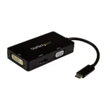 StarTech.com USB-C mitmepordiline videoadapter - 3-&uuml;hes - 4K 30 Hz - must