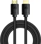 Baseus High Definition Series HDMI 2.1 kaabel, 8K 60Hz, 3D, HDR, 48Gbps, 3m (must)