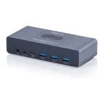 KVM-l&uuml;liti DIGITUS DS-12856 USB-C/USB-A 2-pordiline kahe HDMI-ga 4K60Hz (USB 3.2 Gen 1)