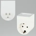 Reisiadapter REV 0020440803 USA pistikupesadele, valge