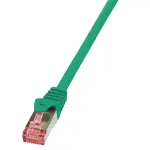 V&otilde;rgukaabel LogiLink 1m RJ-45 Cat6 S/FTP Roheline