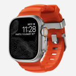 NOMAD Rocky Point Band - rihm Apple Watch 46mm/49mm FKM ja titaaniga (magma, naturaalne riistvara)