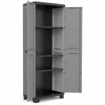 KETER STILO T&ouml;&ouml;riistakapp riiulitega 68 x 39 x 173 cm Hall/Must