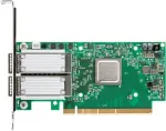 Mellanox NVIDIA ConnectX-5 EN MCX516A-CDAT v&otilde;rguadapter - 100GbE kahe pordiga QSFP28 PCIe 4.0 x16 t&auml;isk&otilde;rgusega kinnitus must