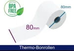 ARTDEV Termopaberi rull 80x80x25 mm valge 72m 55g 50 rulli/pakk