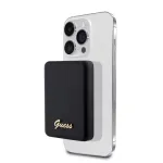 Guess Power Bank 5000mAh 15W MagSafe ja tavalaadimine metallist Script logoga must