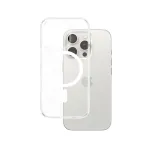 Cover PanzerGlass HardCase Transparent w. Valge MagSafe iPhone 16 Pro