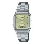 CASIO AQ-230A-9A Unisex Analoog-Digitaalne Kell, 38,8mm Kuldse Tooniga Roostevaba Teras