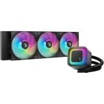 All-in-one vedelikjahuti DeepCool LE360 V2, 3x 120 mm ventilaatoriga, h&uuml;drod&uuml;naamiline laager, must, toetab LGA1150/1151/1155/1200/1700/AM4/AM5