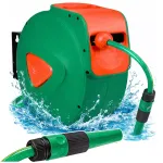 LEAN Wall-Mounted Automatic Reel with Garden Hose 20m + 2m