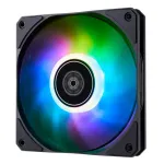 &Otilde;hkjahuti Silverstone Air Slimmer 120 12 cm must l&auml;bipaistev