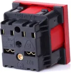JAVEL 1-Mooduliline &uuml;he pistikupesa pesa pistikulukuga, punane, 16A 250V AC, pindmine paigaldus, t&uuml;&uuml;p E/F