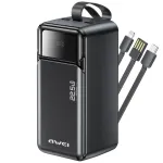 AWEI PA-107 Power Bank 50000mAh 22.5W PD 3xUSB Must