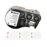 BRADY M4-143-417 iselamineeruv vin&uuml;&uuml;l siltide kassett BMP41/BMP51/BMP53/M511 jaoks, 1,5 inch x 21', valge/l&auml;bipaistev