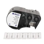 BRADY BMP51/BMP53/M511 iselamineeruv vin&uuml;&uuml;lsildikassett, 25,4 mm x 6,4 m, valge/l&auml;bipaistev, B-499