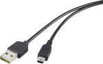 Renkforce USB 2.0 A - Mini-B p&ouml;&ouml;ratav kaabel 1,8 m must