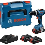 Juhtmeta l&ouml;&ouml;kv&otilde;tmev&otilde;ti Bosch GSB 18V-65 2x 4,0 Ah akud