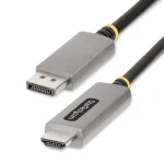 StarTech.com 6ft (2m) DisplayPort-HDMI-adapterkaabel, 8K 60Hz, 4K 144Hz, HDR10, DP 1.4 HDMI 2.1 aktiivvideokonverter, DisplayPort-lauaarvuti HDMI-kuvarile, M/M &ndash; DisplayPort-HDMI-juhe