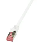 Logilink PrimeLine - Patch-Cable - RJ-45 (M) - RJ-45 (M) - 50 cm - SFTP, PiMF - CAT 6 - sile, halogeenivaba - valge (CQ2021S)