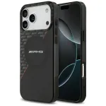 Mercedes AMG00123 AMG IML Double Layer Rhombs MagSafe &uuml;mbris iPhone 18 Pro Max / 17 Pro Max jaoks, must-punane