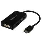 StarTech.com Travel A/V adapter: 3-in-1 DisplayPort-VGA-, DVI- v&otilde;i HDMI-muundur