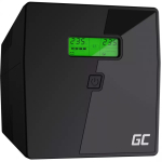 Katkematu toiteallikas Green Cell UPS08 &mdash; Line-Interactive 700 W / 230 V, 4&times; IEC pistikupesa, USB, RJ-45, 12 V 7 Ah aku, torn, must