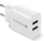 Laadija 2x USB 2,4A 12W valge