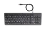 HP 150 juhtmega klaviatuur, t&auml;issuuruses (100%), juhtmega, USB, mehaaniline, QWERTY, must