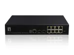 LevelOne KILBY 10-pordine L2 hallatav Gigabit PoE kommutaator, 2 x SFP, 802.3at/af PoE, 125W, 8 PoE v&auml;ljundit
