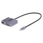StarTech.com USB C Video Adapter, USB C to HDMI VGA Multiport Adapter, 3.5mm Audio, 4K 60Hz HDR, 100W PD Pass-Through, Thunderbolt 3/4 &Uuml;hilduv - USB C Display Travel Adapter