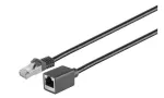 Microconnect STP601SEXT v&otilde;rgukaabel Must 1 m Cat6 F/UTP (FTP)