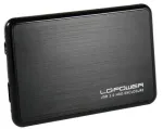 LC-Power LC-25BUB3 2,5-tolline SATA HDD korpus, USB 3.0, alumiinium / must