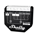 Nutikell Shelly WAVE 2PM Must (Shelly) &mdash; juhtmevaba Z-Wave, 16 A, 110&ndash;240 V, 868,4 MHz