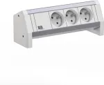 Pistikupesadega pikendusjuhe Bachmann DESK 3xUTE mudel 902.0297 &ndash; lauaarvuti toitejaotus 3 UTE pistikupesaga