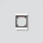Siedle MR 611-1/1-0 W - raam - valge - Siedle - tsink - 99,5 mm - 27 mm (200015589-00)