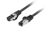 LANBERG v&otilde;rgukaabel Cat8.1 S/FTP (S-STP) RJ-45&ndash;RJ-45 Must 0,25 m