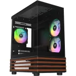 PC Micro Tower Thermaltake View 170 WS ARGB &mdash; Mikrokorpus, must, toetab PS2 toiteplokki, 2x 120 mm k&uuml;lje- + 1x 120 mm tagaventilaator, 2,5/3,5-tolline HDD